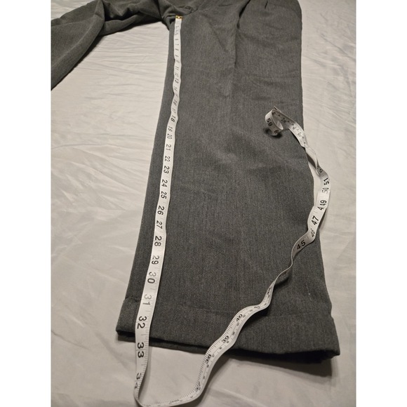 Yves Saint Laurent Pleated Dress Pants Mens 38x32 (Actual) Gray YSL Luxe Slacks - Picture 2 of 8